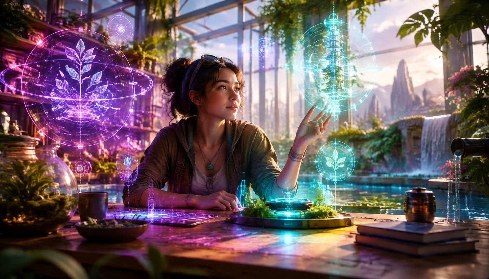 The inventor at work inside the Valkyrie world